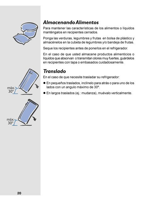 Refrigerador RE26 y RE29 - Electrolux