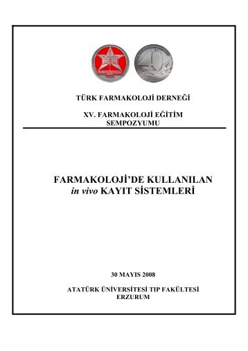 Toplantı kitapçığı - Türk Farmakoloji Derneği