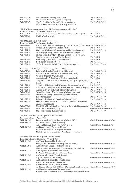 Discography section 16: McKechnie-Masterton (PDF)