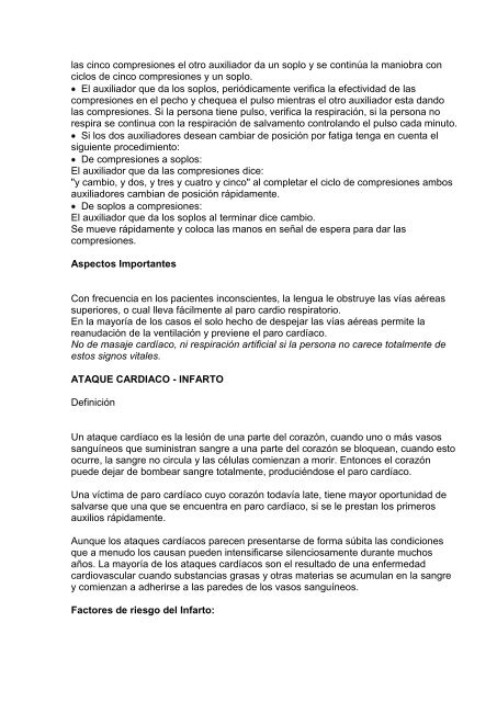 Manual de Primeros Auxilios para el Primer Respondiente Autor