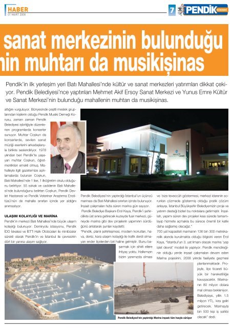 gazeteyi görmek için tıklayınız... - Pendik Belediyesi