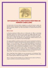 Estudiantes claretianos de Fernán Caballero - Hispania Martyr