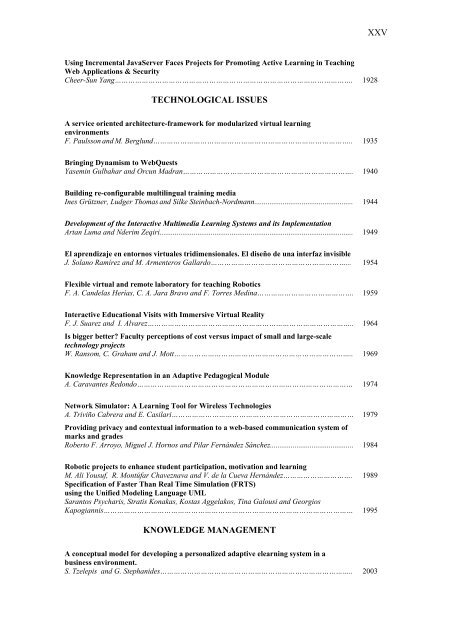Table of Contents - Formatex Research Center