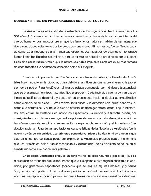 Modulo 1: Primeras Investigaciones sobre estructura - Prepa Abierta