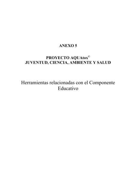 Herramientas relacionadas con el Componente Educativo - BVSDE