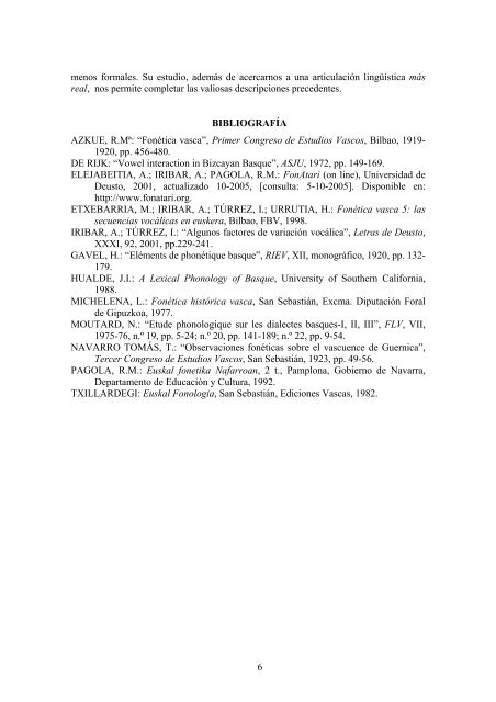 Formación y rendimiento de las secuencias vocálicas en euskara