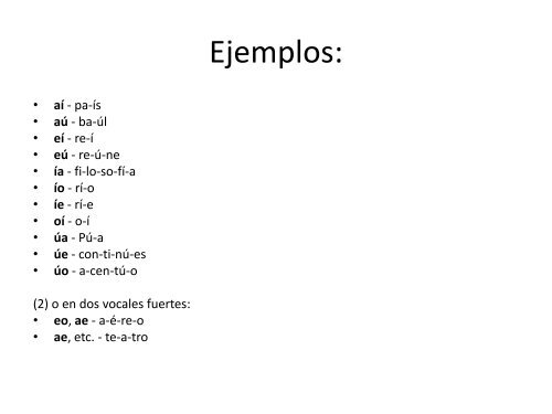 Un Hiato o adiptongo es la secuencia de dos vocales que se ...