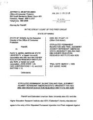 Stipulated Permanent Injunction and Final Judgment ... - Hawaii.gov