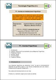 T7.- Averías Frigoríficas Tecnología Frigorífica (I.I.) T7.- Averías ...