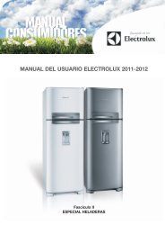 manual consumidor HELADERAS - Electrolux
