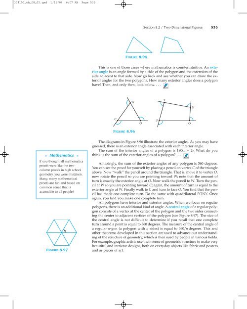 SECTION 8.2 TWO-DIMENSIONAL FIGURES - Cengage Learning