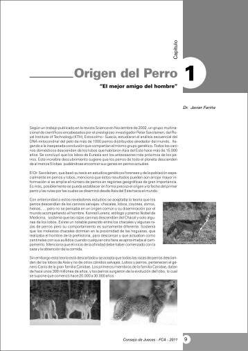 1° Capitulo - Origen del Perro - Magazine Canino