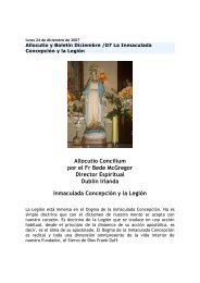 Allocutio Concilium por el Fr Bede McGregor ... - Legion of Mary