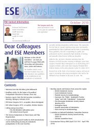 6th ESE Newsletter - the European Society of Endodontology