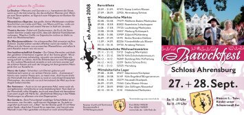 Flyer Ahrensburg - Schloss Ahrensburg