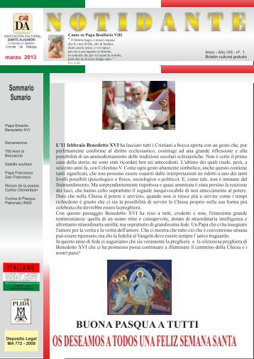 PDF Marzo 2013 - Asociación Dante Alighieri en Málaga