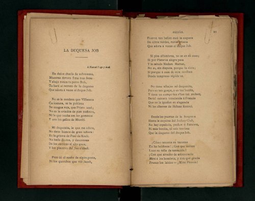 La Duquesa Job.- Para el álbum de una hermosa.- En su - cdigital