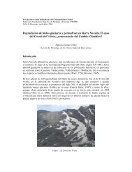 Degradación de hielos glaciares y permafrost en Sierra ... - Fedme