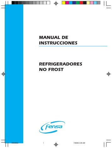 refrigeradores no frost manual de instrucciones - Easy