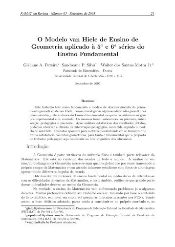 O Modelo van Hiele de Ensino - DRB | Assessoria e Consultoria ...