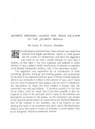 JACOBITE DRINKING GLASSES AND THEIR RELATION TO THE ...