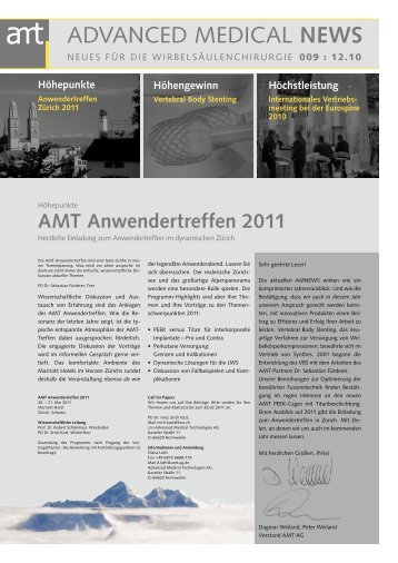 Vertebral Body Stenting - AMT Advanced Medical Technologies AG