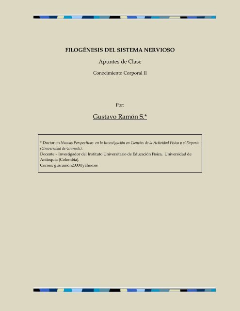 Filogénesis del sistema nervioso - VIREF - Biblioteca Virtual de ...