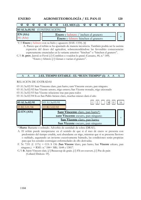 refranes en el calendario. propuesta de análisis y clasificación de ...