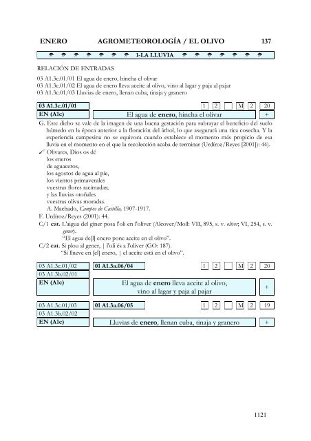 refranes en el calendario. propuesta de análisis y clasificación de ...