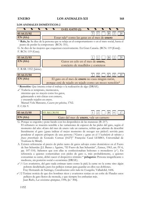 refranes en el calendario. propuesta de análisis y clasificación de ...