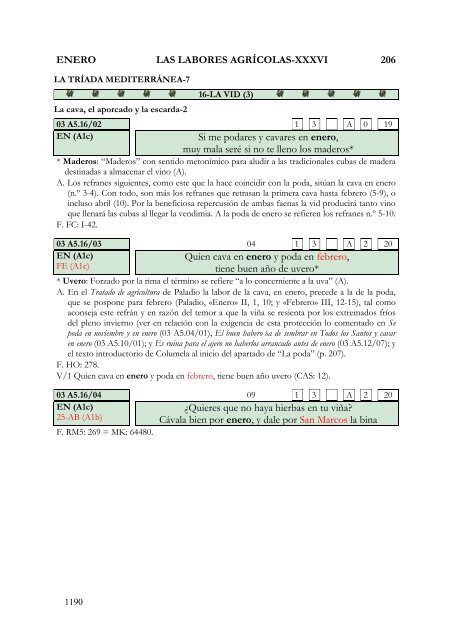 refranes en el calendario. propuesta de análisis y clasificación de ...