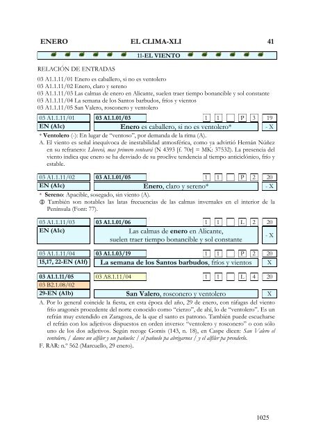 refranes en el calendario. propuesta de análisis y clasificación de ...