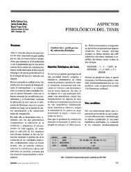 ASPECTOS FISIOLÓGICOS DEL TENIS - apunts