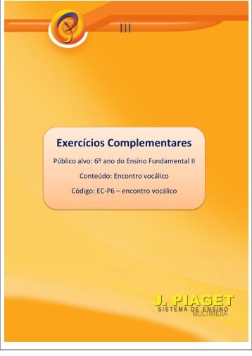 Exercícios Complementares - J. Piaget