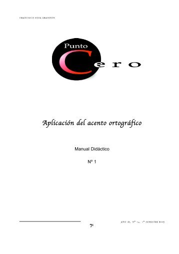 Aplicación del acento ortográfico - SciELO
