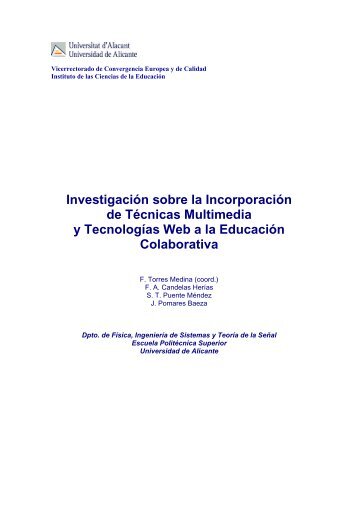 Investigación sobre la Incorporación de Técnicas Multimedia y ...