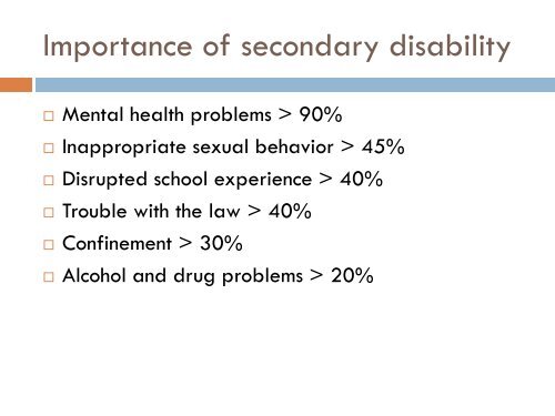 Sexual Exploitation of Young People with FASD - UBC ...