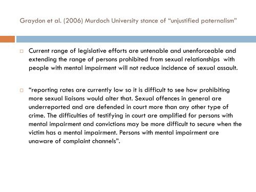 Sexual Exploitation of Young People with FASD - UBC ...