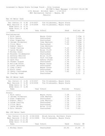 results - Dordt College