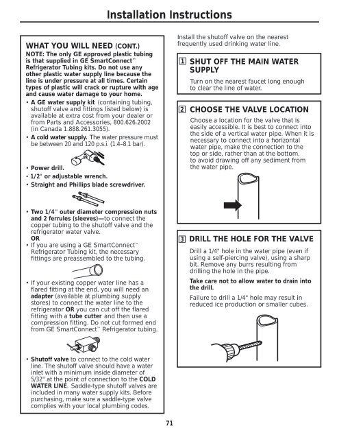 Installation Instructions - Mabe