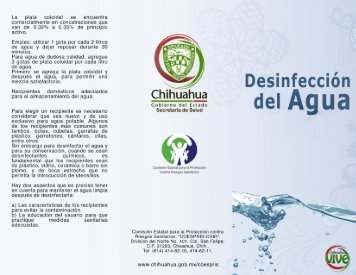 La plata coloidal se encuentra - Gobierno del Estado de Chihuahua