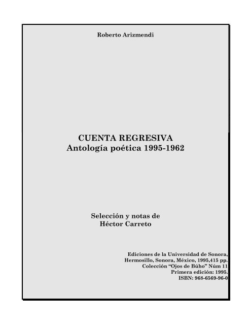 Verano Que No Termina Roberto Arizmendi Poeta