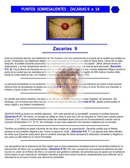 Zacarias 9 - The World News Media