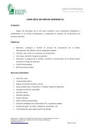 Herida quirúrgica. Cura seca. - Area de Salud de Badajoz