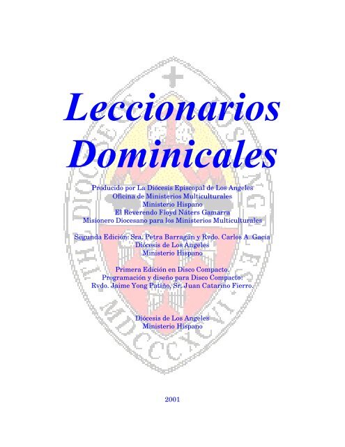 Leccionarios Dominicales - Iglesia Episcopal en Colombia