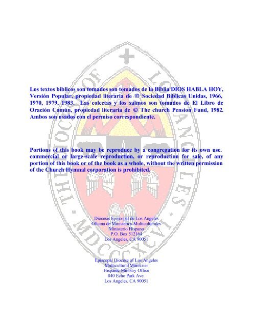 Leccionarios Dominicales - Iglesia Episcopal en Colombia