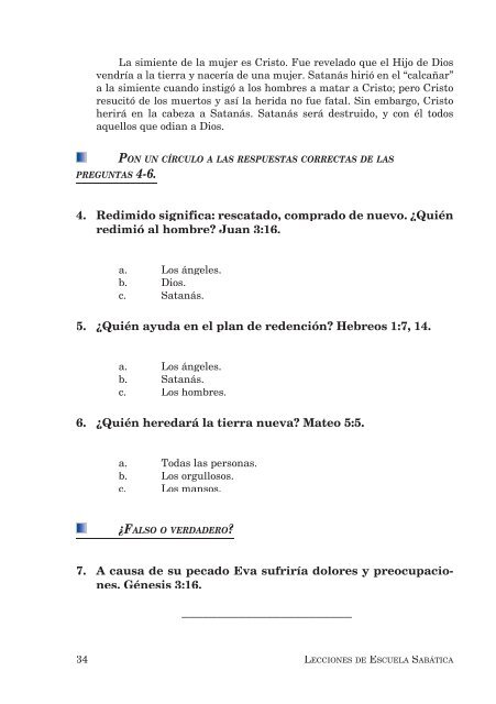 lecciones de escuela sabática para niños