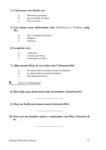 lecciones de escuela sabática para niños