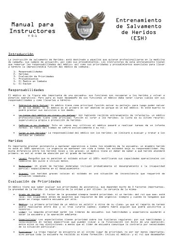 Manual para Instructores - Compania EAGLE .:. Arma 2 / Arma 3