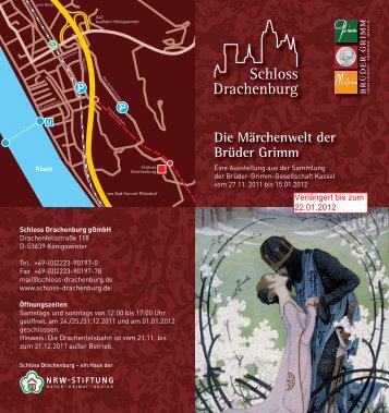 Flyer zur Weihnachtsausstellung - Schloss Drachenburg